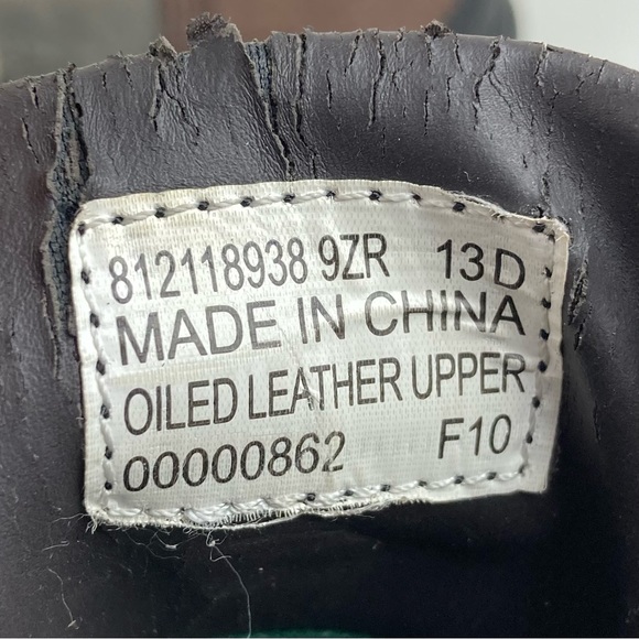 Vintage Polo Ralph Lauren Men’s Gray & Brown Leather Ankle Duck Boots Size 13 D - Picture 11 of 13